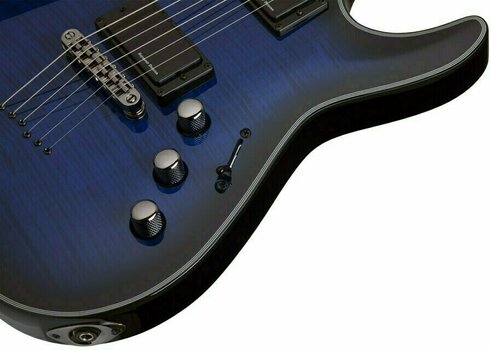 Elektrische gitaar Schecter Blackjack SLS C-1 A See Thru Blue Burst - 9