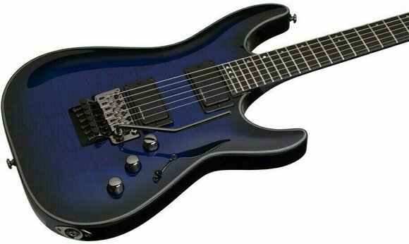 Guitarra eléctrica Schecter Blackjack SLS C-1 FR A See Thru Blue Burst - 3