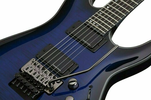 Guitare électrique Schecter Blackjack SLS C-1 FR A See Thru Blue Burst - 6