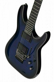 Guitare électrique Schecter Blackjack SLS C-1 FR A See Thru Blue Burst - 8