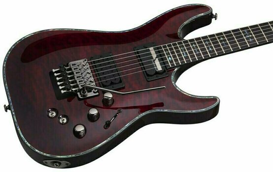 Elektrische gitaar Schecter Hellraiser Passive C-1 FR S Black Cherry - 7