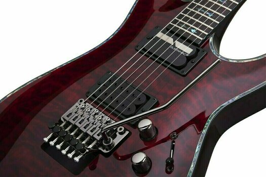 Electric guitar Schecter Hellraiser Passive C-1 FR S Black Cherry - 9