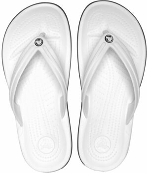 Unisex Schuhe Crocs Crocband Flip White 36-37 - 4