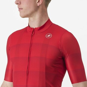 Odzież kolarska / koszulka Castelli Livelli Jersey Golf Red S - 4