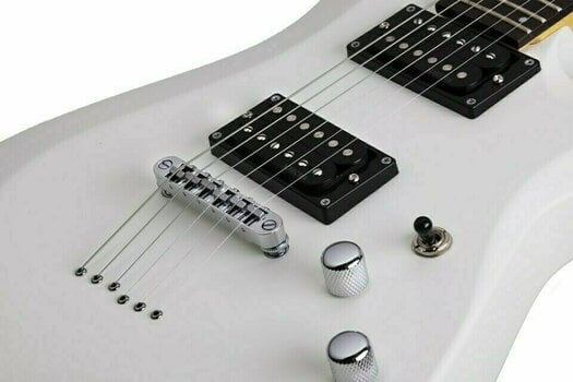 Guitarra eléctrica Schecter C-6 Deluxe Satin White - 4