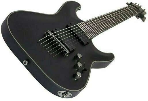Elektrische gitaar Schecter Blackjack SLS C-7 A Satin Black - 2