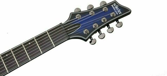 E-Gitarre Schecter Blackjack SLS C-7 A See Thru Blue Burst - 6