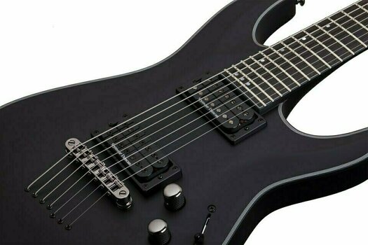 7-strenget elektrisk guitar Schecter Blackjack SLS C-7 P Satin Black - 6