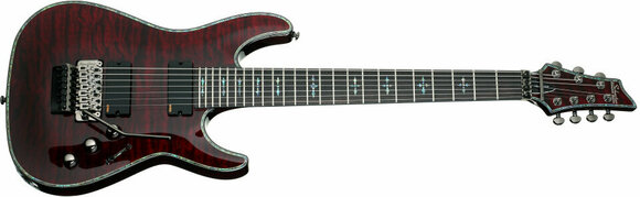 7-string Electric Guitar Schecter Hellraiser C-7 FR Black Cherry - 6