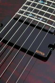 7-string Electric Guitar Schecter Hellraiser C-7 FR Black Cherry - 7