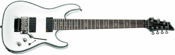7-string Electric Guitar Schecter Hellraiser C-7 FR Gloss White - 6