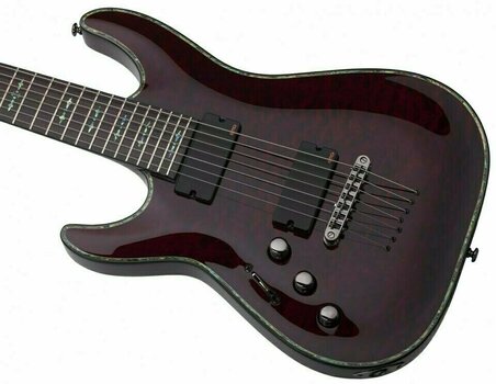 Guitare électrique Schecter Hellraiser C-7 LH Black Cherry - 3