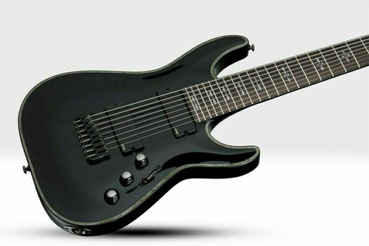 8 húros elektromos gitár Schecter Hellraiser C-8 Gloss Black - 4