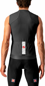 Odzież kolarska / koszulka Castelli Entrata Vi Sleeveless Black/Dark Gray-Ivory XL - 2