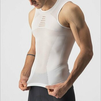 Jersey/T-Shirt Castelli Core Seamless Base Layer Muskelshirt White S/M - 3