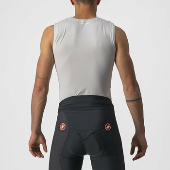Cycling jersey Castelli Active Cooling Sleeveless Tank Top Silver Gray XS - 3