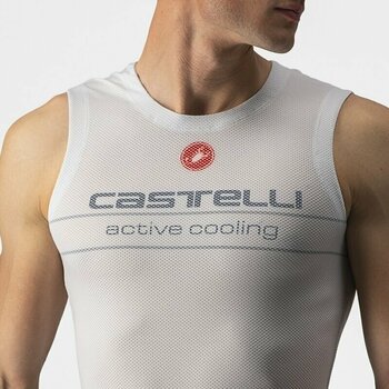 Cycling jersey Castelli Active Cooling Sleeveless Functional Underwear-Tank Top Silver Gray S - 5