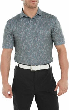 Camisa pólo Footjoy Glass Print Mens Polo Shirt Lava XL - 3