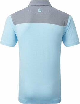 Риза за поло Footjoy End-On-End Block Mens Polo Shirt White/True Blue/Navy XL - 2