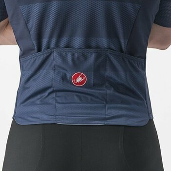 Odzież kolarska / koszulka Castelli Livelli Jersey Golf Belgian Blue 3XL - 3