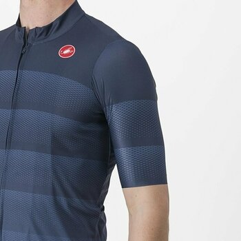 Odzież kolarska / koszulka Castelli Livelli Jersey Golf Belgian Blue 3XL - 4
