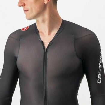 Cycling jersey Castelli Body Paint 4.X Speed Suit Jersey-Shorts Black M - 4