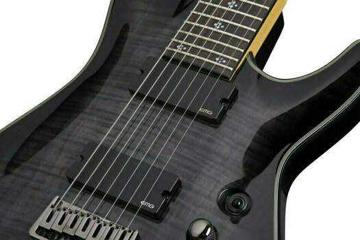 Guitarra elétrica de 7 cordas Schecter Damien Elite-7 Trans Black Burst - 3