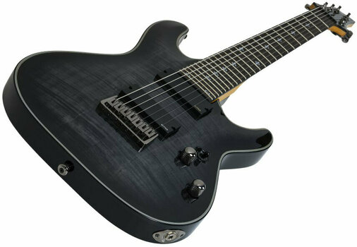 7-string Electric Guitar Schecter Damien Elite-7 Trans Black Burst - 7