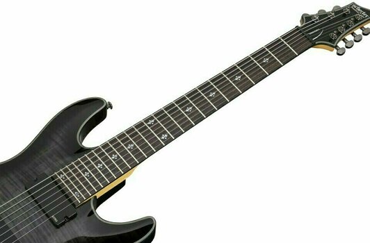 7-string Electric Guitar Schecter Damien Elite-7 Trans Black Burst - 8