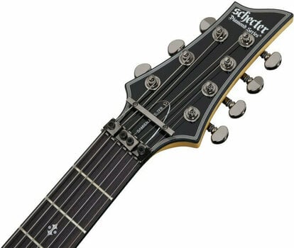 7-string Electric Guitar Schecter Damien Elite-7 FR Crimson Red Burst - 10