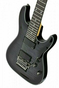 7-string Electric Guitar Schecter Damien Elite-7 FR Trans Black Burst - 4