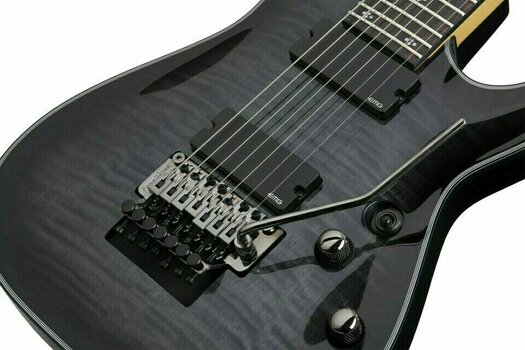 7-string Electric Guitar Schecter Damien Elite-7 FR Trans Black Burst - 5