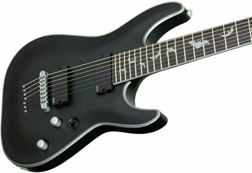 7-string Electric Guitar Schecter Damien Platinum-7 Satin Black - 4