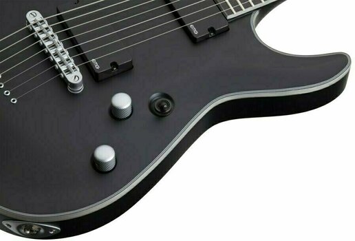 7-string Electric Guitar Schecter Damien Platinum-7 Satin Black - 7