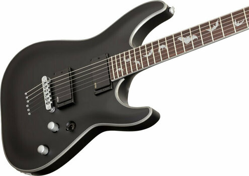 Guitarra eléctrica Schecter Damien Platinum-6 Satin Black - 5