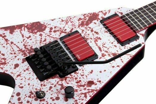 Elektrische gitaar Schecter Gary Holt V-1 FR Gloss Black w/Gary Holt Blood Spatter - 3