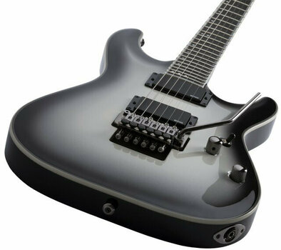 Electric guitar Schecter Jake Pitts C-1 FR Metallic White w/Metallic Black Burst - 3