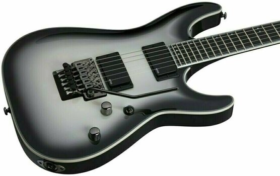 Electric guitar Schecter Jake Pitts C-1 FR Metallic White w/Metallic Black Burst - 5