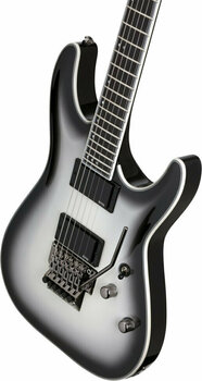 Electric guitar Schecter Jake Pitts C-1 FR Metallic White w/Metallic Black Burst - 6