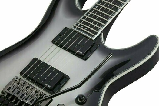 Electric guitar Schecter Jake Pitts C-1 FR Metallic White w/Metallic Black Burst - 9