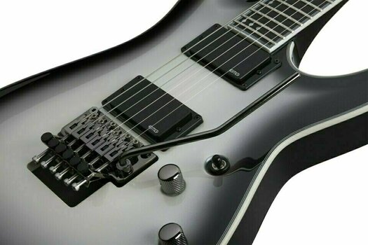 Electric guitar Schecter Jake Pitts C-1 FR Metallic White w/Metallic Black Burst - 10