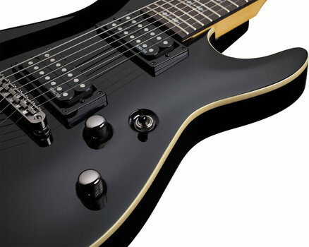 7-string Electric Guitar Schecter Omen 7 Gloss Black - 2