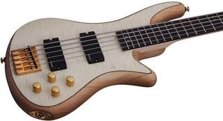 5-string Bassguitar Schecter Stiletto Custom-5 Natural Satin 5-string Bassguitar - 2