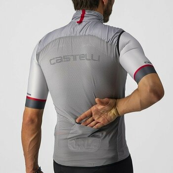 Veste de cyclisme, gilet Castelli Aria Vest Silver Gray 2XL Veste - 3