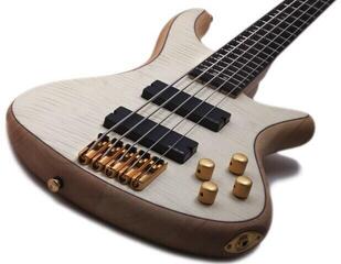 5-string Bassguitar Schecter Stiletto Custom-5 Natural Satin 5-string Bassguitar - 3