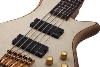 5-string Bassguitar Schecter Stiletto Custom-5 Natural Satin 5-string Bassguitar - 4