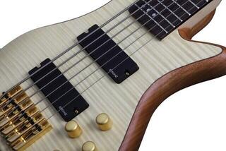 6-snarige basgitaar Schecter Stiletto Custom-6 Natural Satin 6-snarige basgitaar - 2