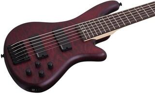 6-snarige basgitaar Schecter Stiletto Custom-6 Vampyre Red Satin 6-snarige basgitaar - 2