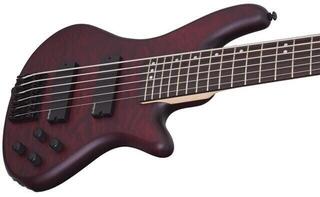 6-snarige basgitaar Schecter Stiletto Custom-6 Vampyre Red Satin 6-snarige basgitaar - 3