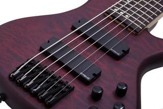 6-snarige basgitaar Schecter Stiletto Custom-6 Vampyre Red Satin 6-snarige basgitaar - 5